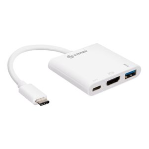 Steren adaptador usb c a hdmi/usb3.0 y C