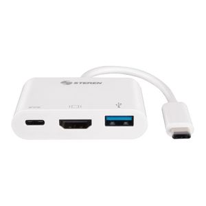 Steren adaptador usb c a hdmi/usb3.0 y C
