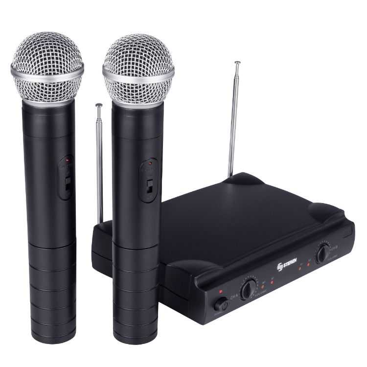 Steren-2-microfonos-inalambricos-VHF