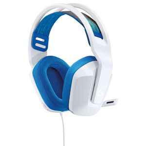Logitech  G -  Audífonos G335 con micrófono y cable para Gaming |Blanco