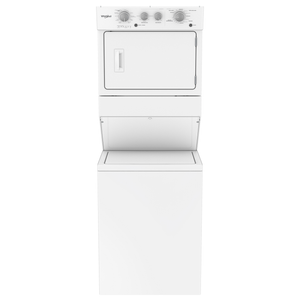 Whirlpool - Torre Lavadora Secadora a gas 20kg/10kg  7MWGT4027HW | Blanco