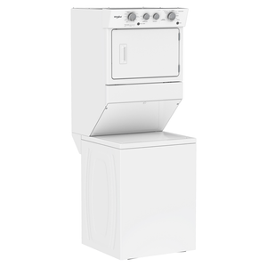 Whirlpool - Torre Lavadora Secadora a gas 20kg/10kg  7MWGT4027HW | Blanco