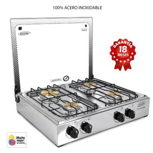 Kombo - Cocineta a gas Pompeya 4Q| Inox