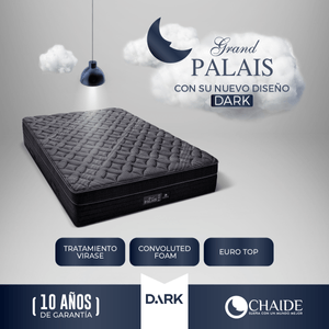 Compra - Chaide  - Colchón Grand Palais Dark 2 Plazas| Negro