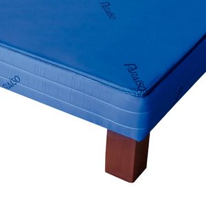 Paraiso - Base Box Aniversario Queen Azul| 2 1/2 Plazas