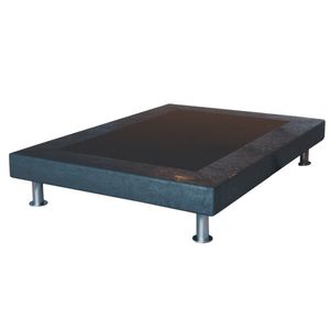 Paraiso - Base Microfibra Full Negro| 2 Plazas