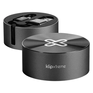Klip Xtreme - Cable Retráctil USB-C a USB-A KAC-110BK | Negro