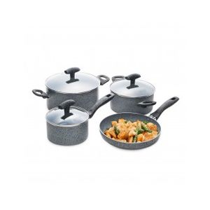 Umco - Set Ollas Black Stone 7 Piezas| Gris