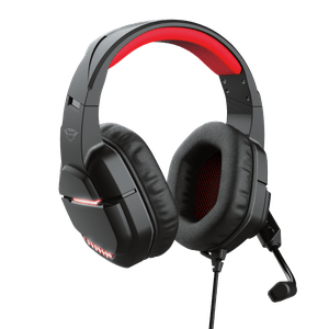 Trust - Auricular Gamer GXT 448 | Negro/ Rojo