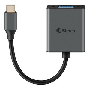 Steren - Adaptador Multipuerto USB-C| Negro