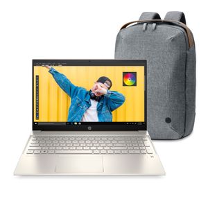 Hp - Laptop 15-EH1021LA 15.6" + Mochila | Dorado