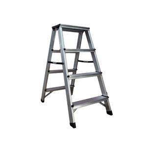 Indalum - Escalera 4 peldaños 120kg | Plateado