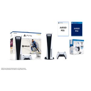 Sony - Combo Consola  PS5 Versión Disco + 1JG PS4 1 JGO PS5 + Audífonos gratis| Blanco