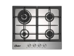 Oster - Encimera a Gas OS-GC6004BSS 4 Quemadores | Inox