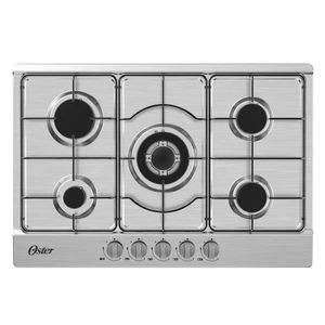 Oster - Encimera a Gas OS-GC7505BSS 5 Quemadores| Inox