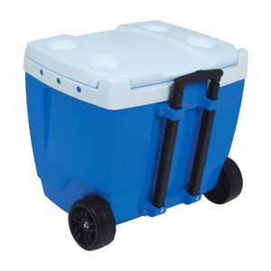Mor - Hielera con ruedas 42 Litros | Azul/Blanco