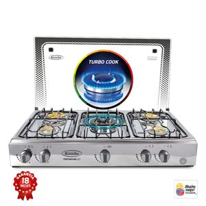 Kombo - Cocineta a Gas Premium 5Q | Inox