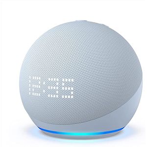 Amazon - Parlante Alexa Echo Dot  5taG con reloj| Azul