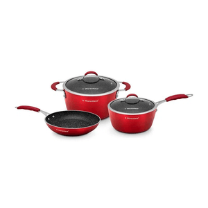 Warenhaus - Juego de Ollas IND Carmin 5pcs M33584 Rojo