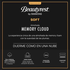 Simmons - Almohada Memory Cloud 72x42x15cm