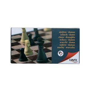 Cayro - Juego de ajedrez y damas chinas magnetico