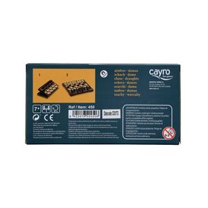 Cayro - Juego de ajedrez y damas chinas magnetico
