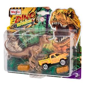 Maisto - Playset Dinosaurio con vehiculo