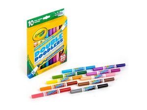 Crayola - Marcadores lavables doble punta x 20