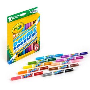 Crayola - Marcadores lavables doble punta x 20