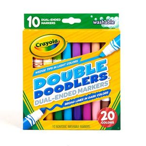 Crayola - Marcadores lavables doble punta x 20