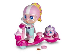 Supercute Little - Babies Muñeca Súper Cute Mini Regi con Scooter