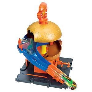 Mattel - Playset Hot Wheels City Tienda de Hamburguesas