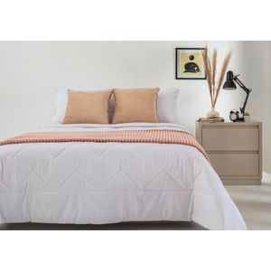 Kalido - Edredón Basics Polialgodón Llano Queen | Blanco
