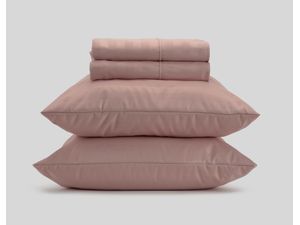 Kalido - Sábana Basics Embossed Twin | Rosa