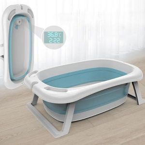 Úpale - Bañera para Bebé con termómetro B15 | Celeste