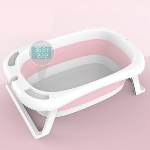 Úpale - Bañera para Bebé con termómetro B16 | Rosa
