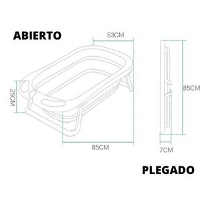 Úpale - Bañera para Bebé con termómetro B16 | Rosa