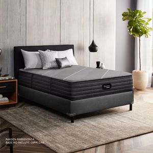 Simmons - Base Special Edition 3 Plazas 35cm Alto| Negro Grisáceo