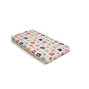 Chaide - Sábana ajustable X2 96X68 niña | Blanco Gatos