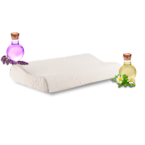 Chaide - Almohada Cervical Memory Foam Aroma Lavanda | Blanco
