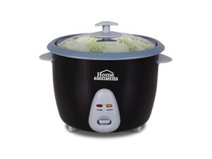 Home Elements - Olla Arrocera HEOA-18N 1.8 Litros| Negro