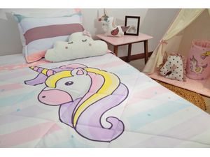 Kalido - Edredón kids baby Unicorn Full | Rosa