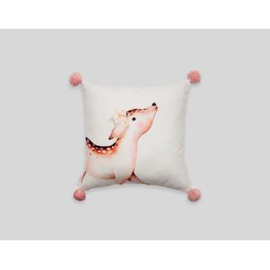 Kalido - Cojín kids 40x40 Deer Forest Bambi | Beige