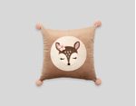 COJIN-KIDS-DEER-FOREST-POMPON-BORDADO-ARENA