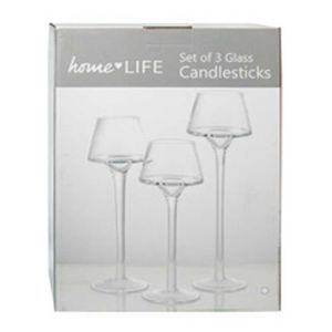 Home Life - Candelabro Copa X3 ZT027  (20-23-26CM)