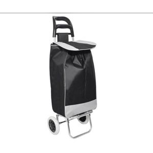 Laurie - Carro de compras plegable 2 ruedas | Negro
