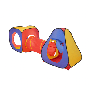 Laurie - Carpa niños Túnel Plegable 3PCS | Rojo
