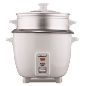 Brentwood - Olla Arrocera + Vaporera TS-600S | Blanco