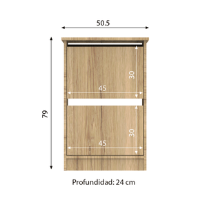 Zapatero MX Muebles D20Z049R-MD | Café