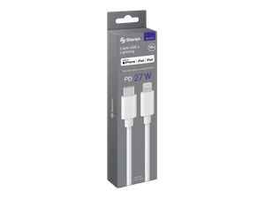 Steren - Cable Pod 460 - Tipo C a Lightning | Negro